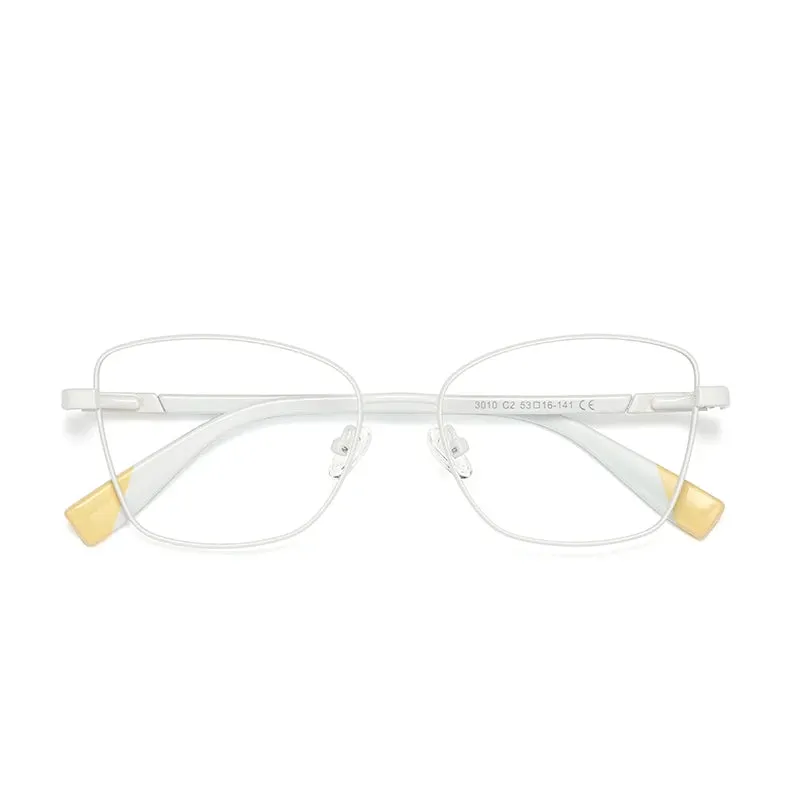Vicky Women's Full Rim Square Alloy Reading Glasses 3010