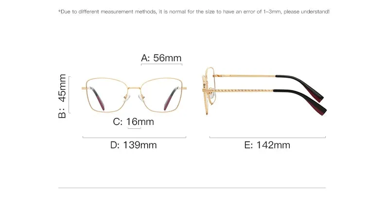 Vicky Women's Full Rim Square Stainless Steel Reading Glasses 3077