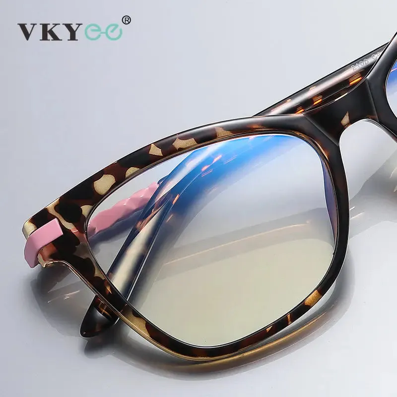 Vicky Women's Full Rim Square Tr 90 Stainless Steel Reading Glasses 2108