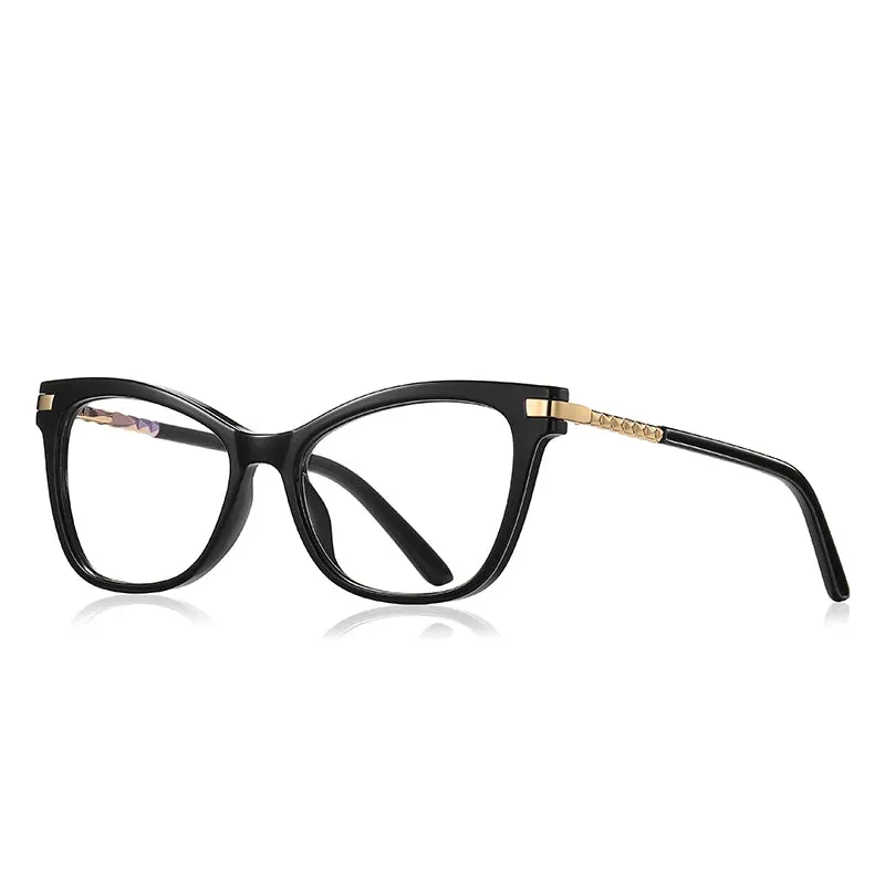 Vicky Women's Full Rim Square Tr 90 Stainless Steel Reading Glasses 2108