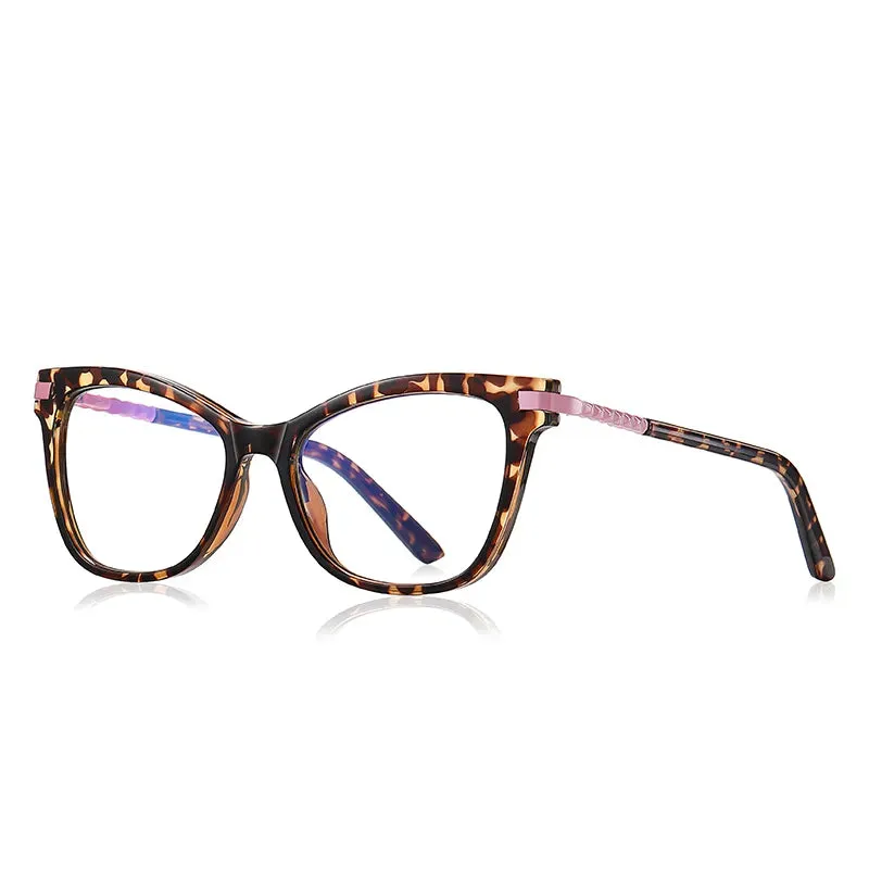 Vicky Women's Full Rim Square Tr 90 Stainless Steel Reading Glasses 2108
