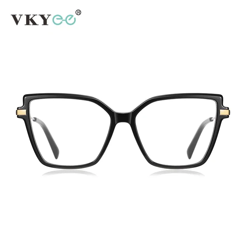Vicky Women's Large Full Rim Cat Eye Tr 90 Alloy Reading Glasses 2208