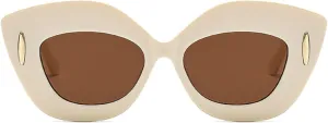 Vintage Cat Eye Sunglasses Women Fashion Oval Gradient Shades Eyewear Trendy Female Leopard Sun Glasses N45