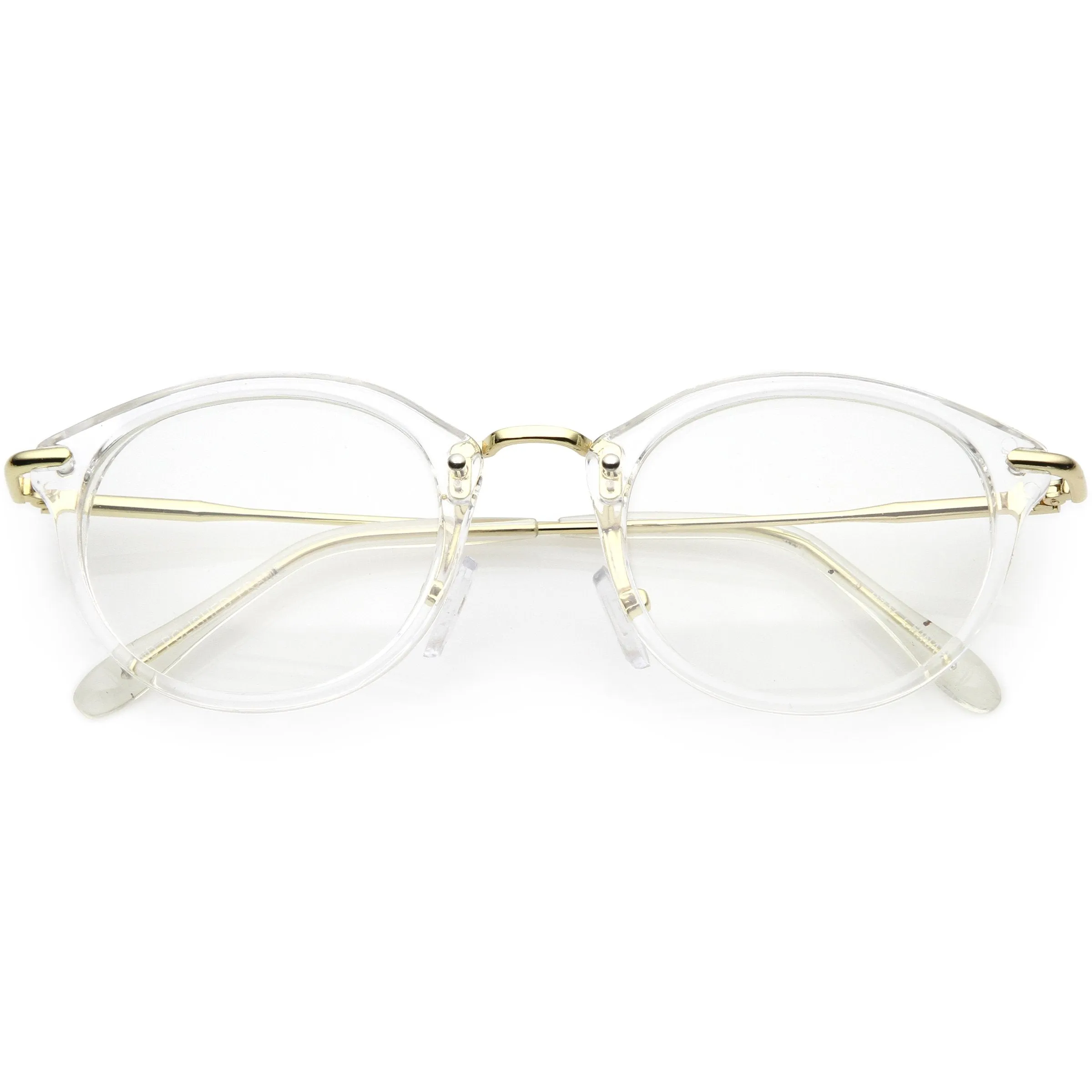 Vintage Inspired Dapper P3 Horned Rim Clear Lens Glasses C665