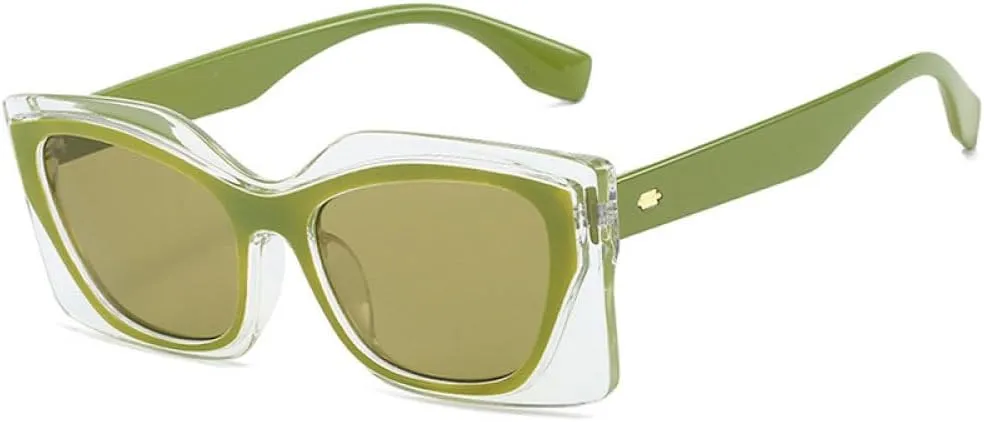 Vintage Large Frame Cat Eye Sunglasses Women Shades Sun Glasses Female