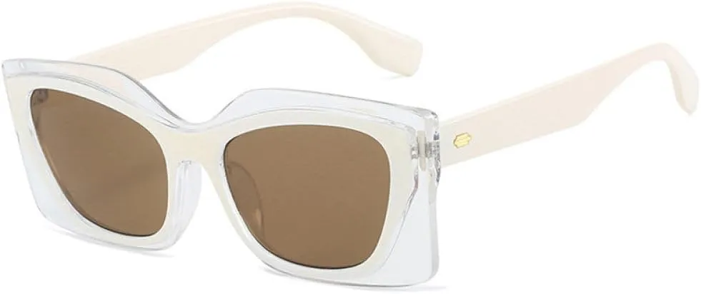 Vintage Large Frame Cat Eye Sunglasses Women Shades Sun Glasses Female