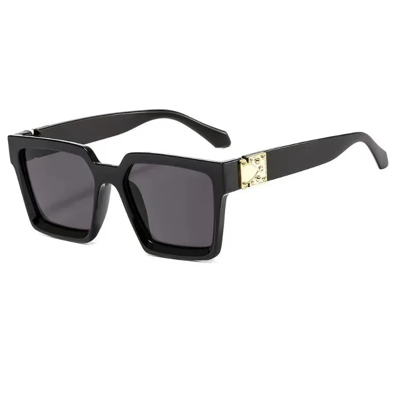 Vintage Large Frame Square Sunglasses UV400 Fashion Eyewear