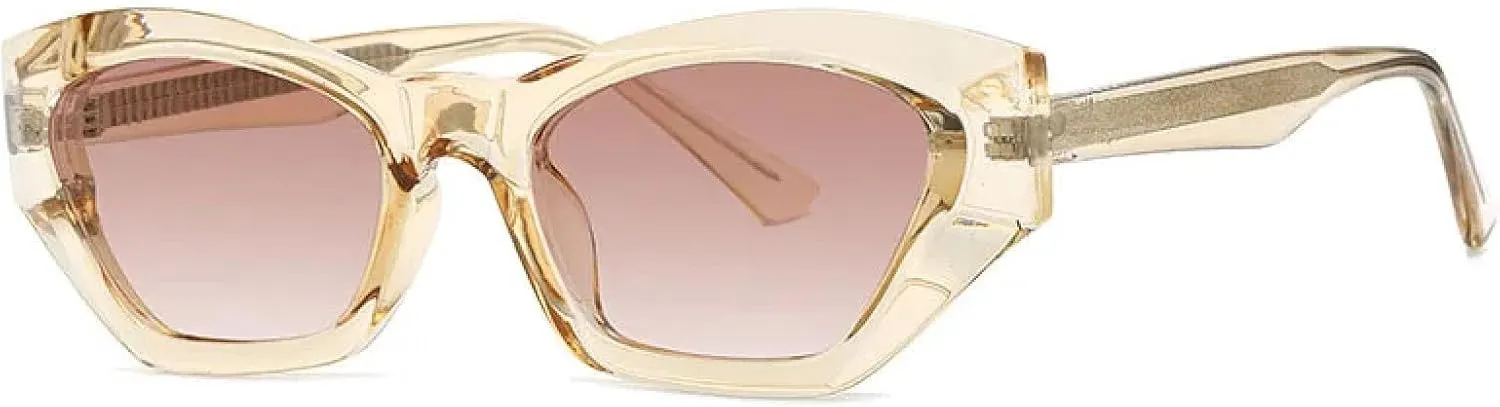 Vintage Luxury Cat Eye Sunglasses Women for Men Shades Trendy