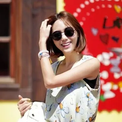 Vintage Steampunk Round Designer Metal Coated Women Sunglasses
