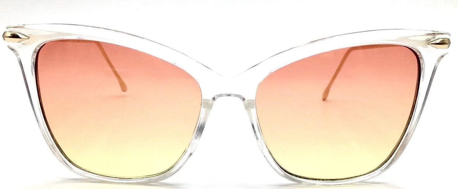 Vintage Style Retro Clear Metal Side Glasses