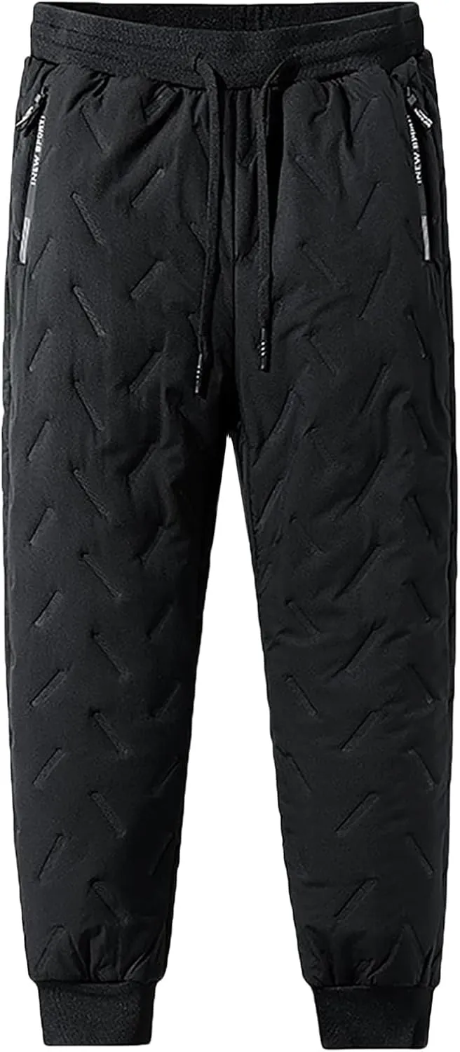 Waterproof Fleece Lined Snow Pants for Men with Jolly Snow Pants Fleeceactive Lambswool Joggers for Outdoor Activities