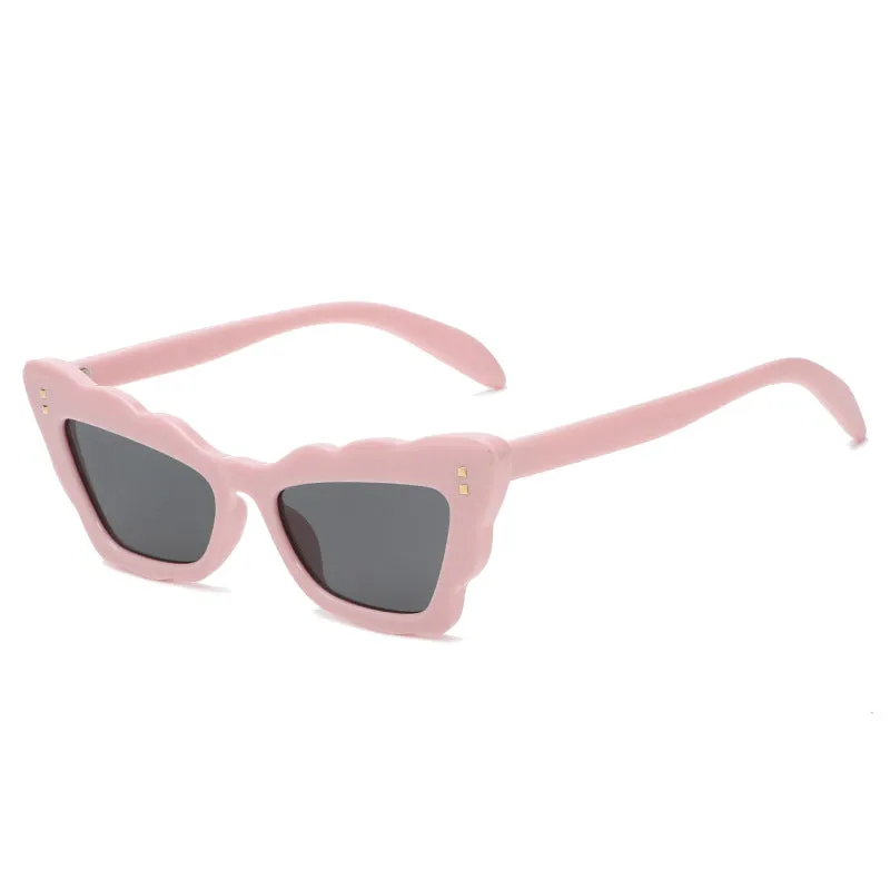 Wholesale Cat Eye UV Protection PU Sunglasses
