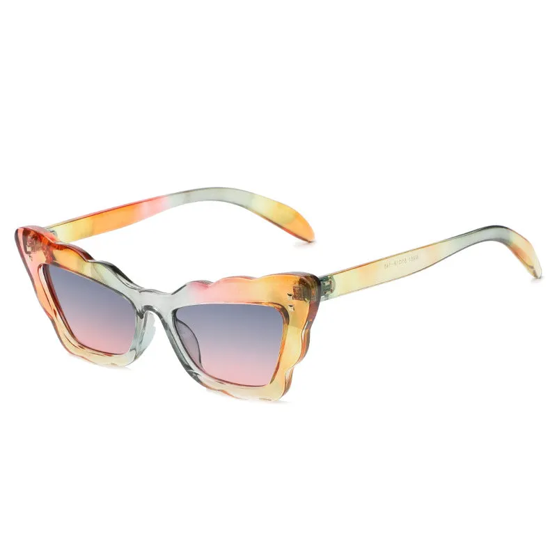 Wholesale Cat Eye UV Protection PU Sunglasses