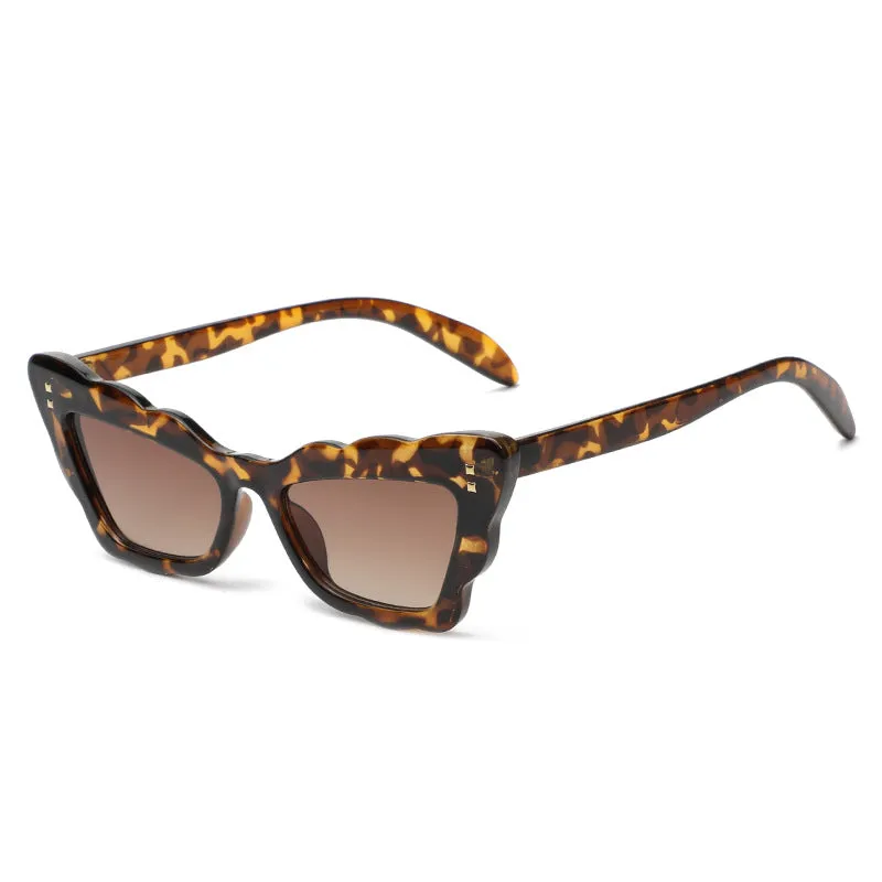 Wholesale Cat Eye UV Protection PU Sunglasses