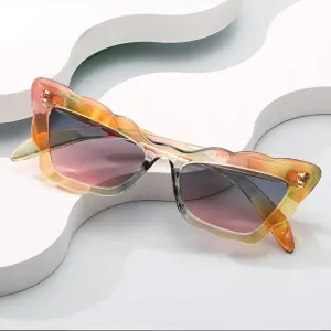 Wholesale Cat Eye UV Protection PU Sunglasses
