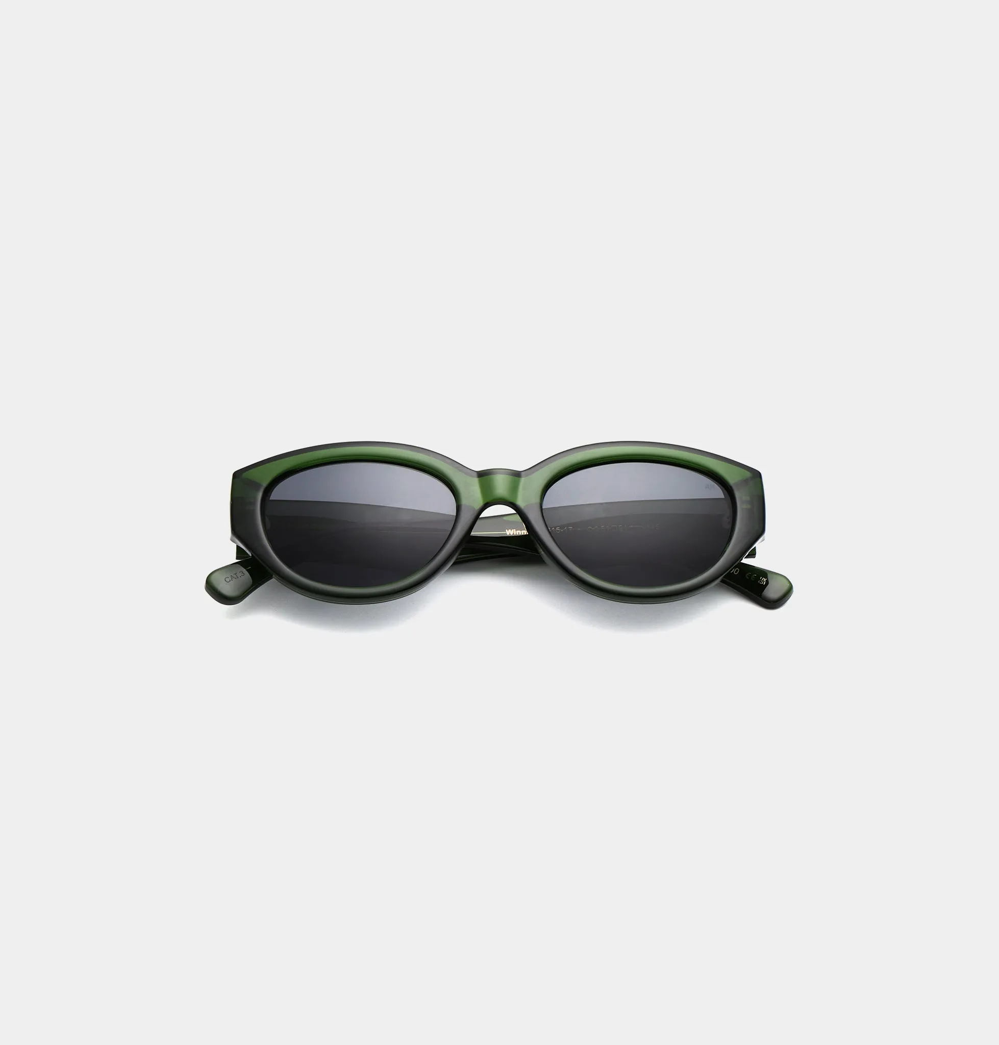 Winnie Sunglasses - Dark Green Transparent