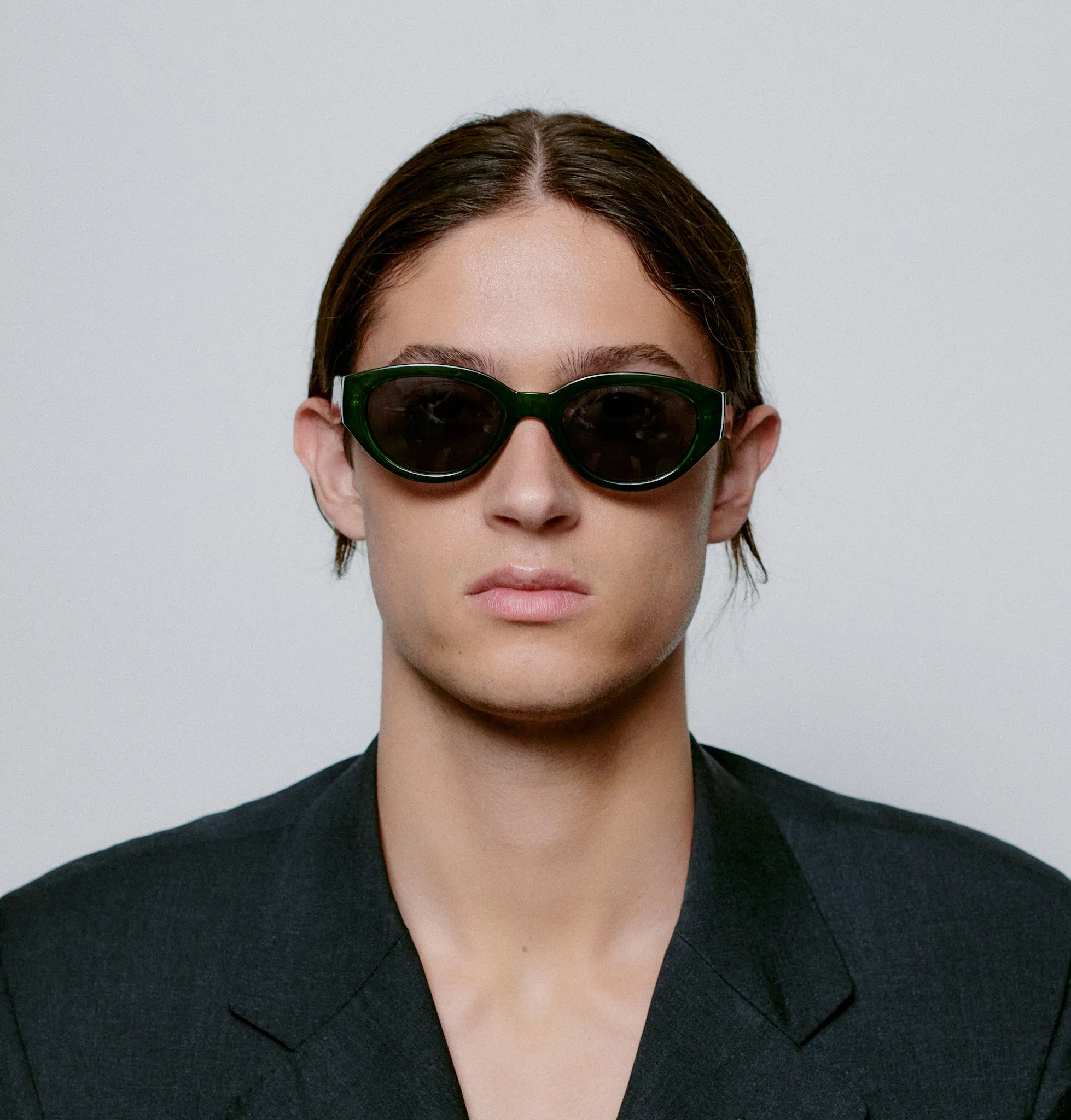 Winnie Sunglasses - Dark Green Transparent