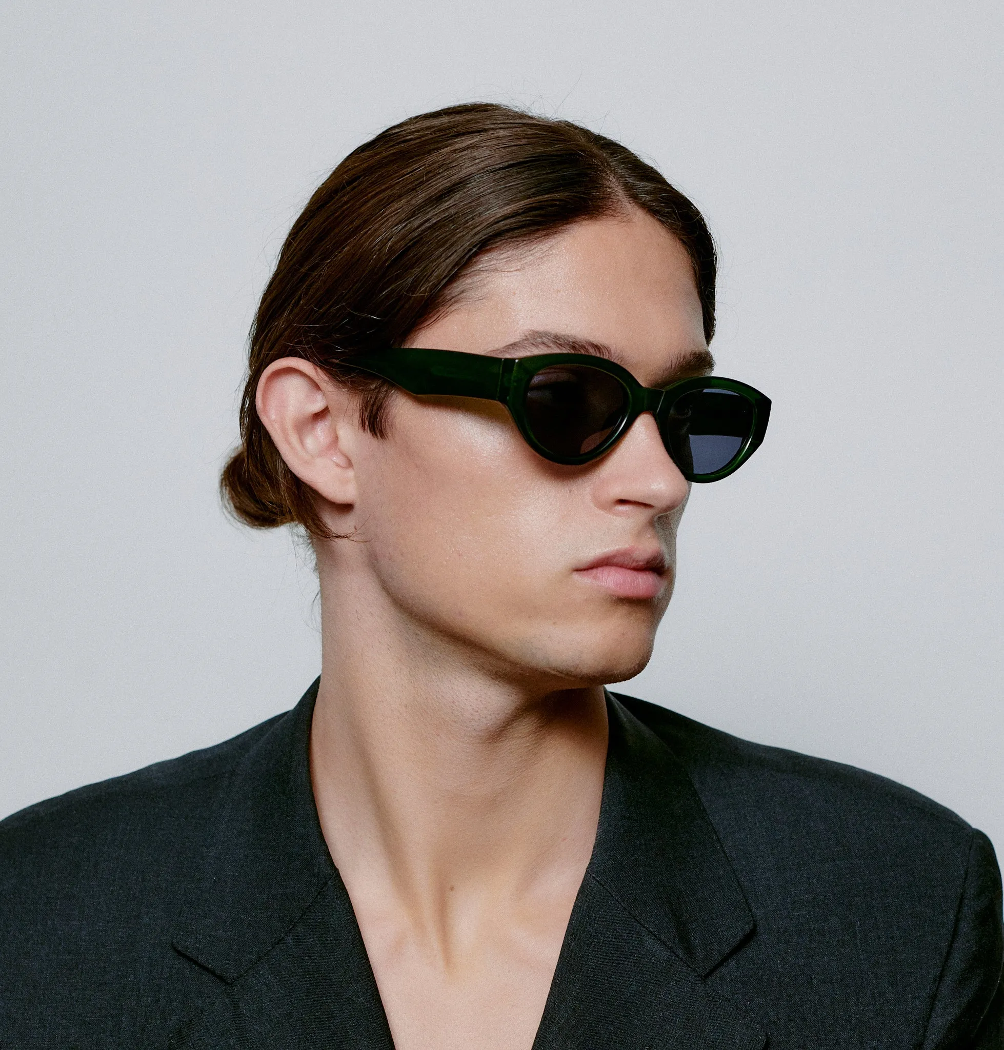 Winnie Sunglasses - Dark Green Transparent