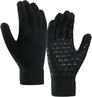 Winter Gloves Men,Thermal Knit Lining Full Fingers Touch Screen Warm Gloves for Kids Driving Cold Weather Hiking