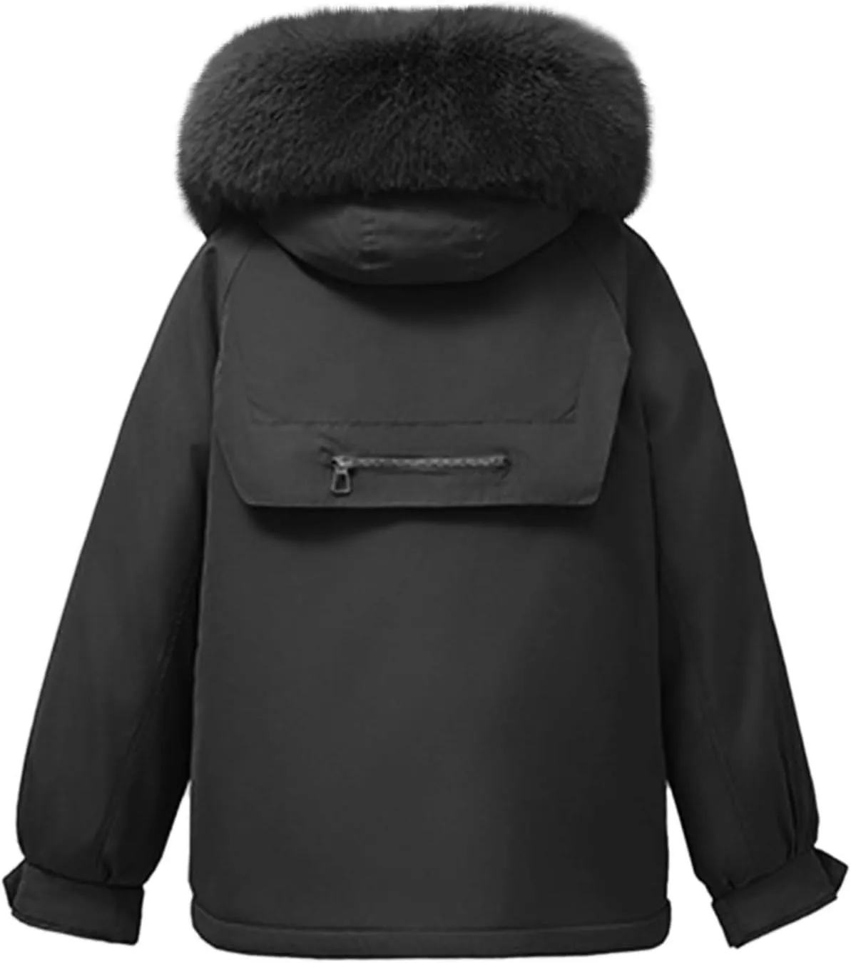 Winter Puffer Jackets Women Warm Down Coat Windproof Puffy Jacket with Faux Fur Hood Snow Parka Fashion Outerwear