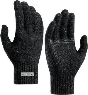 Winter Touchscreen Gloves for Men Women Warm Anti-Slip Touchscreen Lined Knit Glove Christmas Halloween
