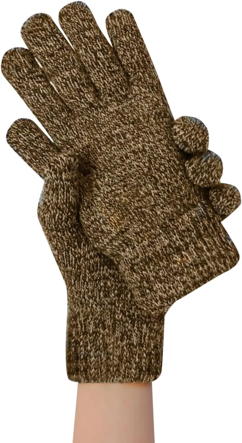 Winter Warm Touchscreen Gloves for Men Women Anti-Slip Touchscreen Lined Knit Glove Christmas Halloween