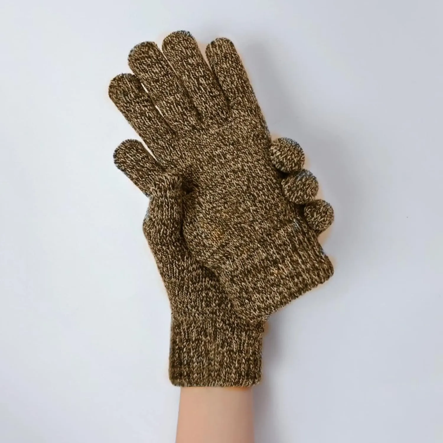 Winter Warm Touchscreen Gloves for Men Women Anti-Slip Touchscreen Lined Knit Glove Christmas Halloween