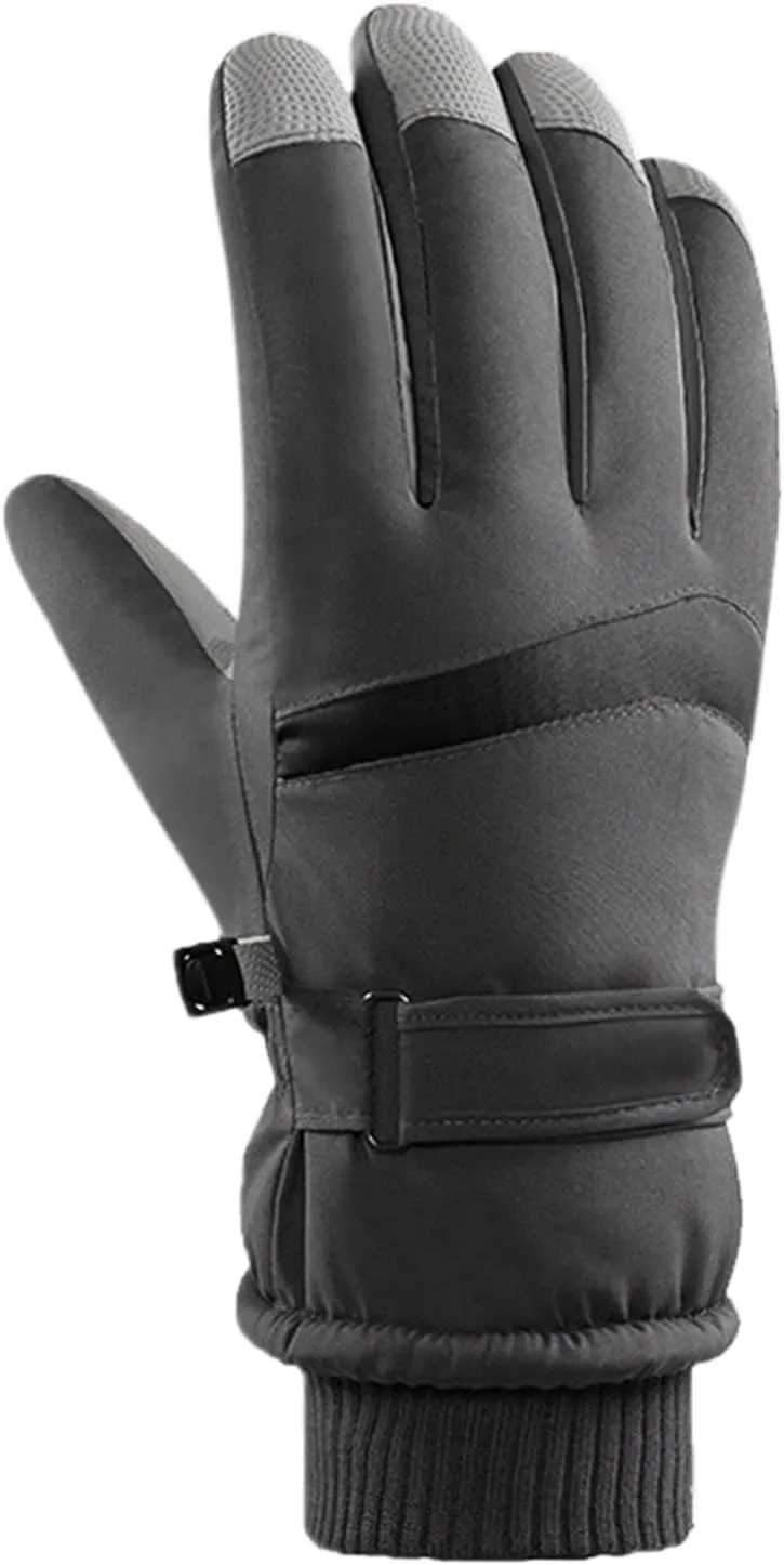 Women Men Winter Thermal Warm Gloves Anti-Slip Touchscreen Gloves Windproof Cold Weather Driving Gloves