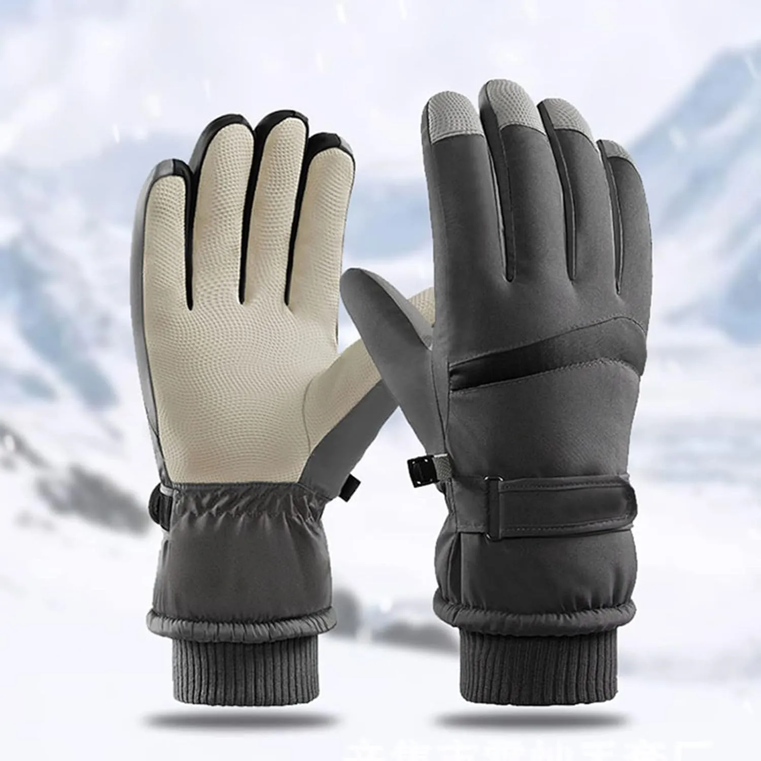Women Men Winter Thermal Warm Gloves Anti-Slip Touchscreen Gloves Windproof Cold Weather Driving Gloves