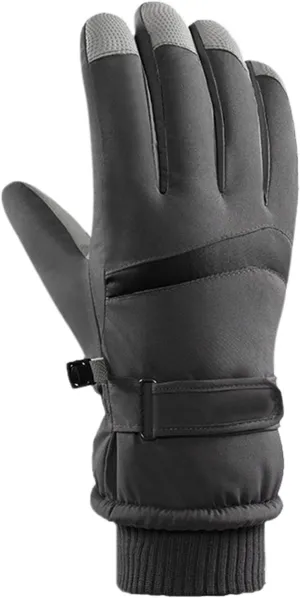 Women Men Winter Thermal Warm Gloves Anti-Slip Touchscreen Gloves Windproof Cold Weather Driving Gloves