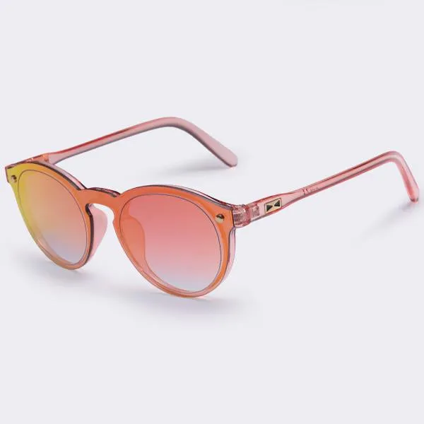 Women Sunglasses Oval Fashion Female Men Retro Reflective Mirror