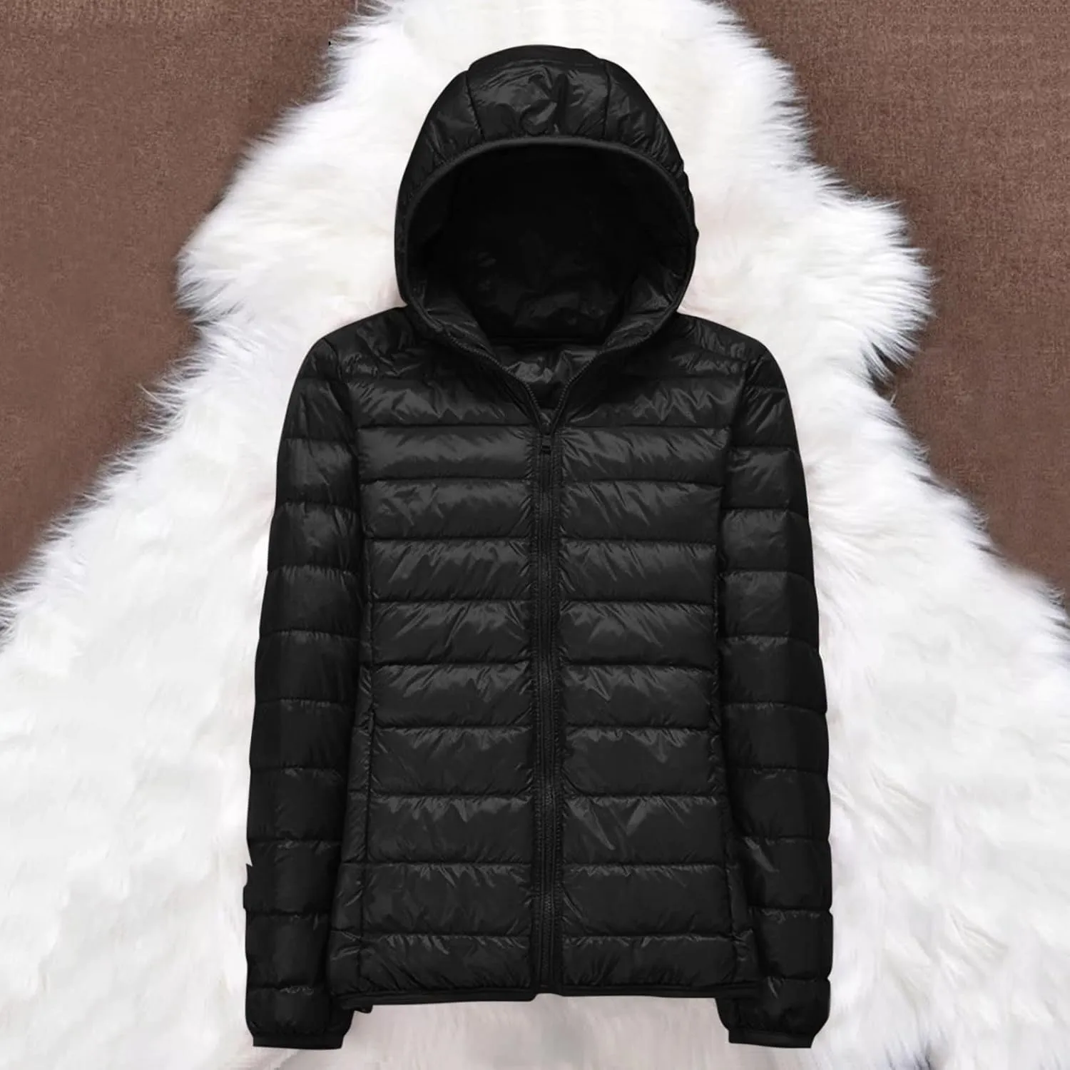 Women's 2024 Winter Fashion Clothes Fleece Lined Winter Outerwear Jackets Padded Coat Winter Coats