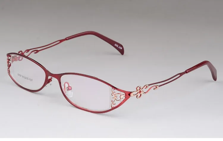 Women's Alloy Frame Full Rim Eyeglasses S8107