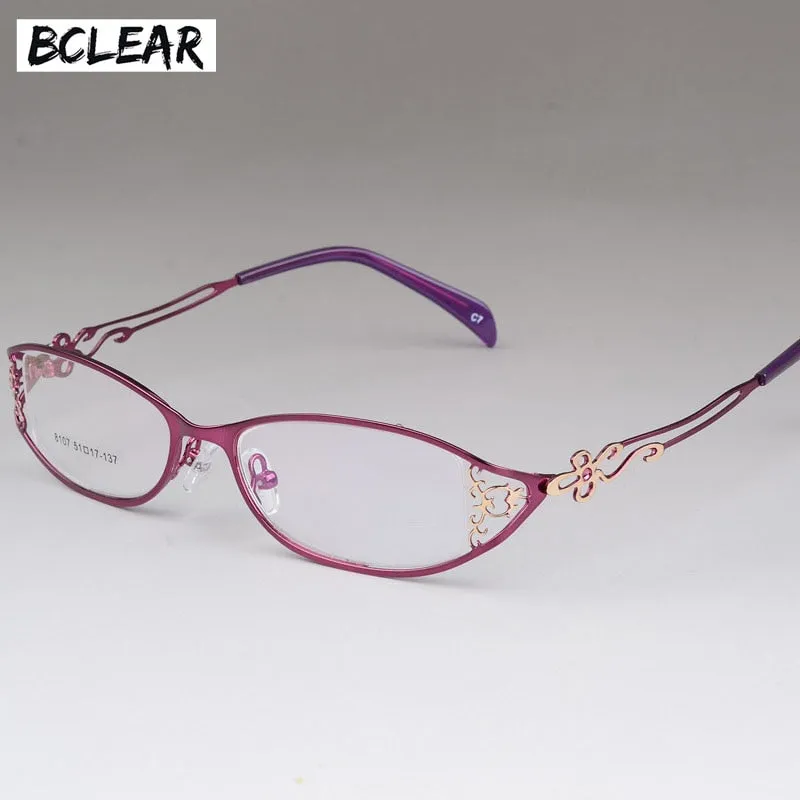 Women's Alloy Frame Full Rim Eyeglasses S8107
