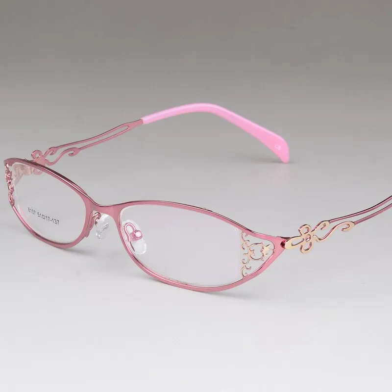 Women's Alloy Frame Full Rim Eyeglasses S8107