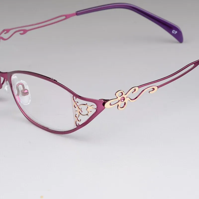 Women's Alloy Frame Full Rim Eyeglasses S8107