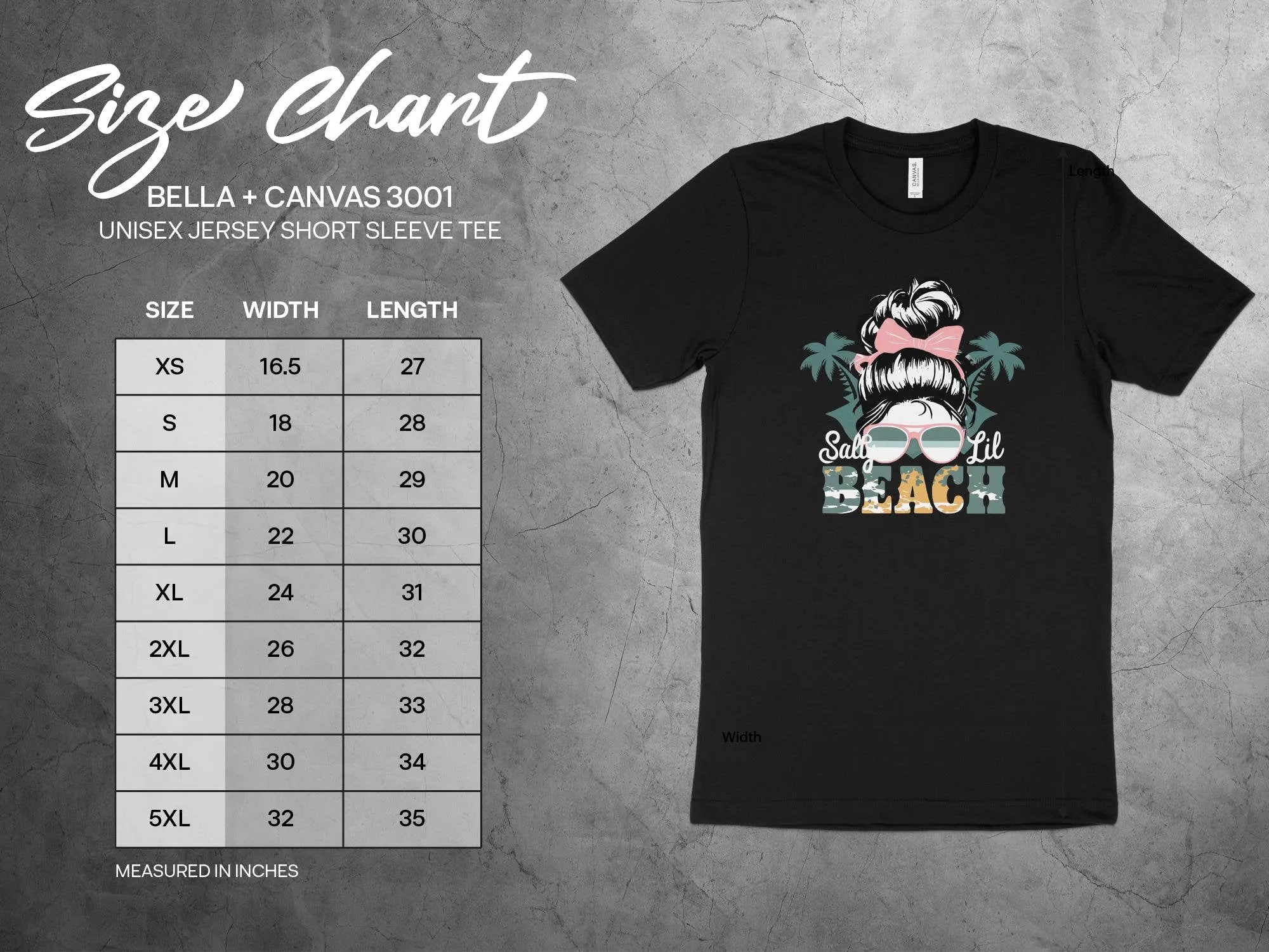 Women's Beach T-Shirt with Tropical Palms and Sunglasses Design,  Salty Lil Beach, Funny Vacation Tee, Gift for Her Tank Top