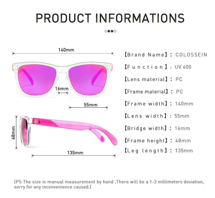 Women's Cute Multi Color Eye Protection Holiday Sunglasses in Plastic