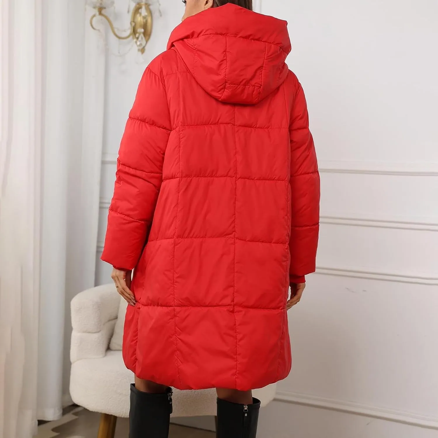 Women's Fall Fashion Winter Trench Coats Quilted Outerwear Winter Jacket Parka Winter Classic Outwear Coats