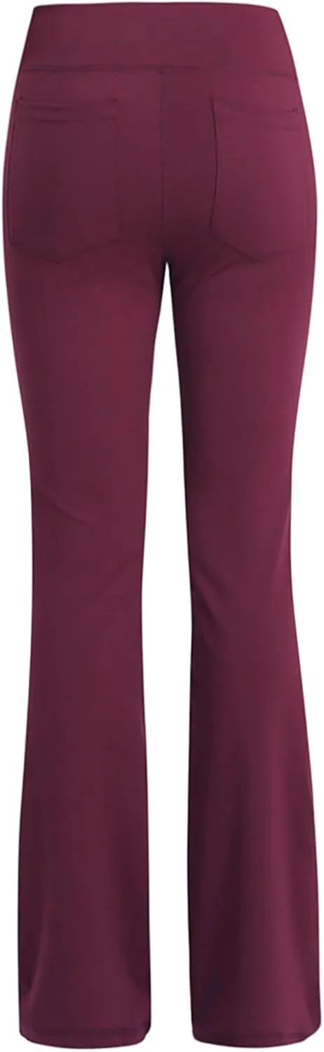 Women's Flare Yoga Pants 2024 Tummy Waisted Yoga Pants Control Pants Flare Leggings for Women Womens Fleece Lined