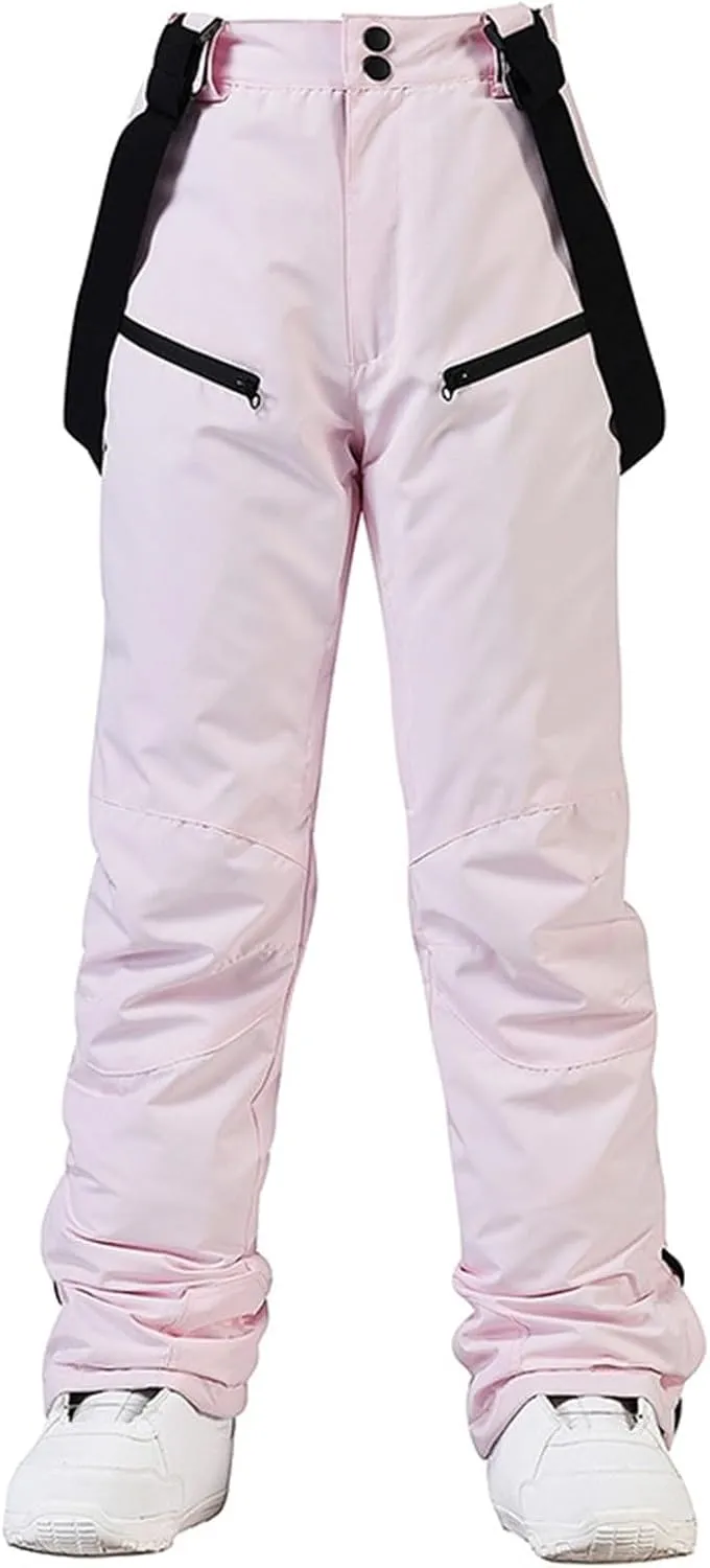 Women's Fleece Lined Joggers Pants Water Resistant Winter Hiking Sweatpants Warm Thermal with Pockets Fleece Joggers