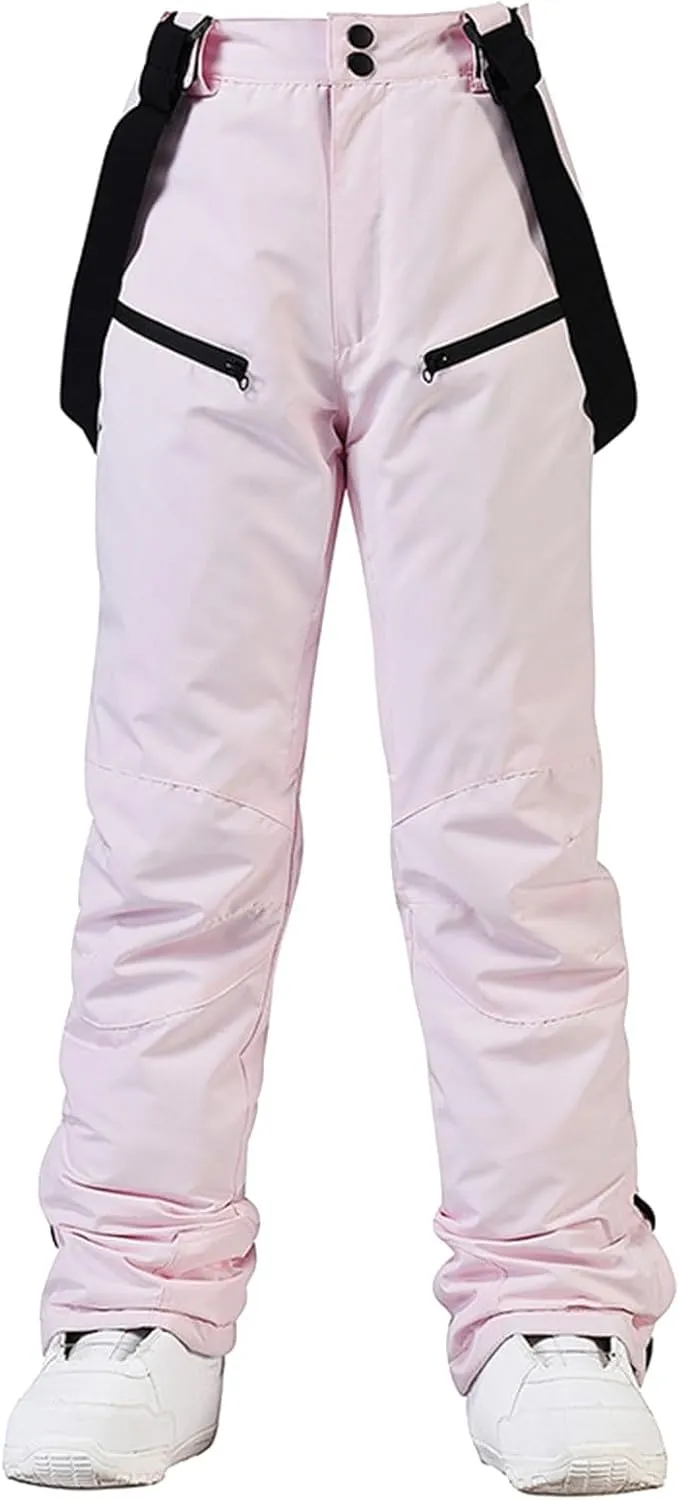 Women's Fleece Lined Joggers Pants Water Resistant Winter Hiking Sweatpants Warm Thermal with Pockets Fleece Joggers