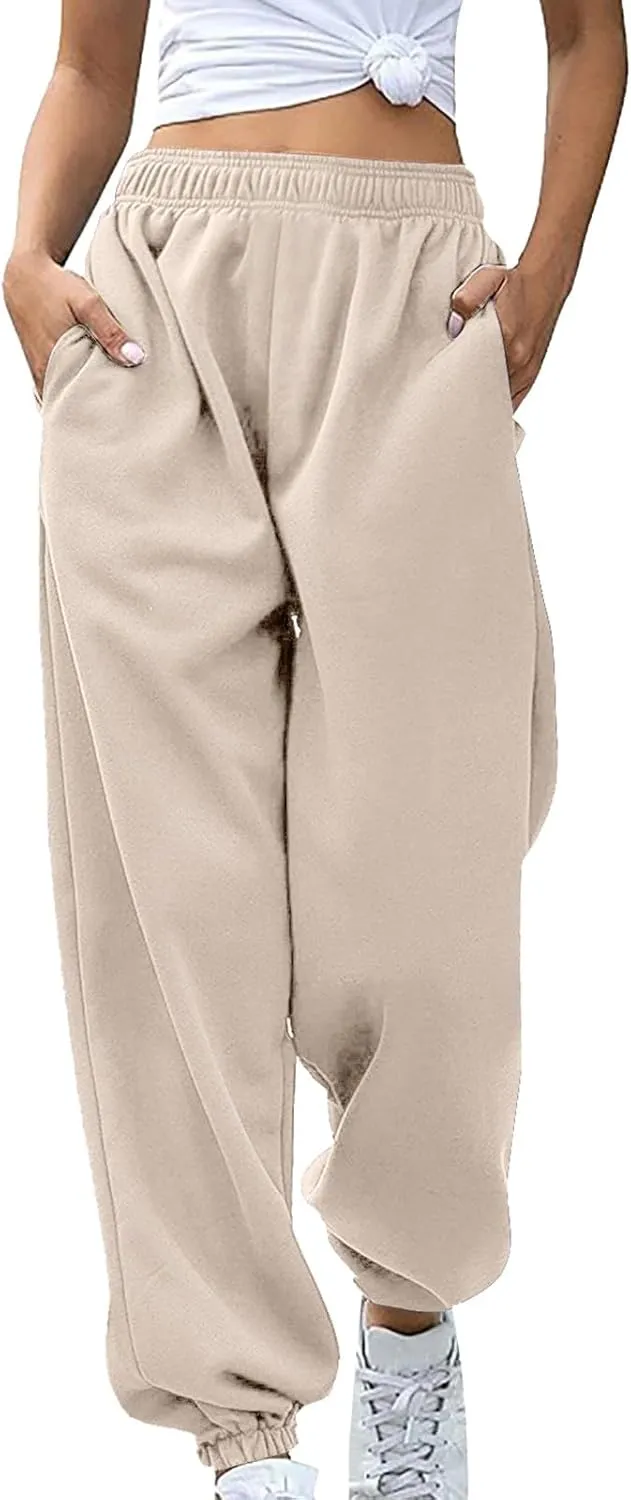 Women's Fleece Lined Pants Casual Linen Elastic Women Leg Solid Cotton Pants Fleece Pants Women Womens Warm Leggings