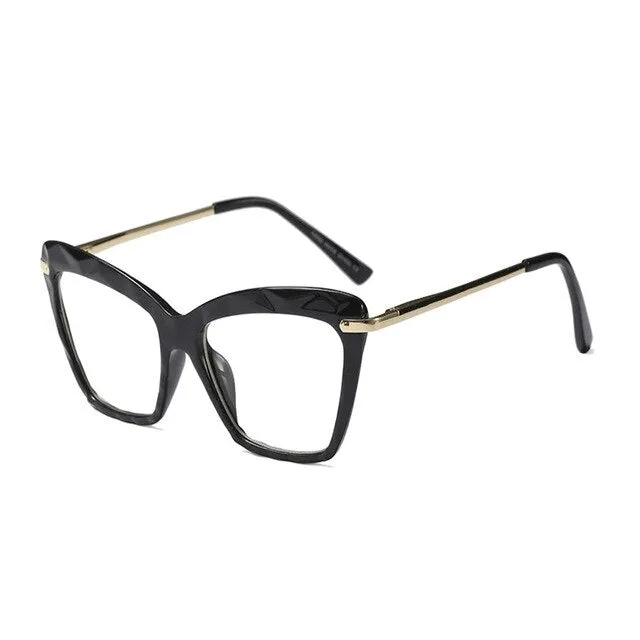 Women's Full Rim Cat Eye Acetate Frame Eyeglasses 97533