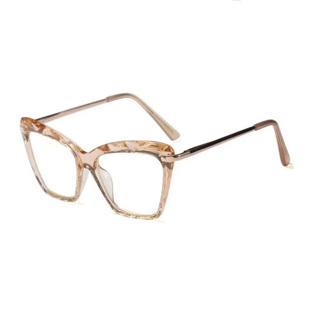 Women's Full Rim Cat Eye Acetate Frame Eyeglasses 97533