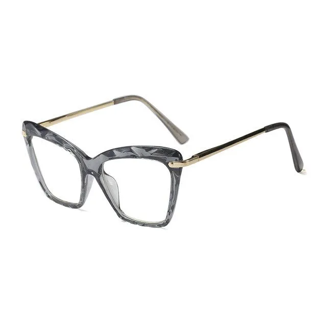 Women's Full Rim Cat Eye Acetate Frame Eyeglasses 97533