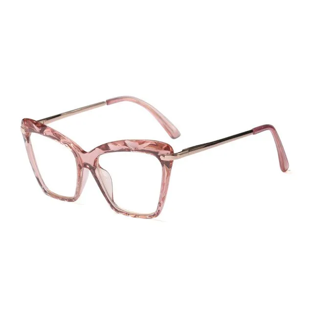 Women's Full Rim Cat Eye Acetate Frame Eyeglasses 97533