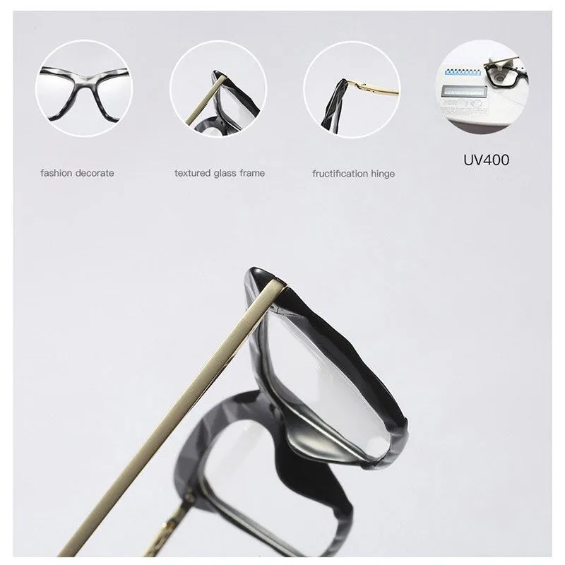 Women's Full Rim Cat Eye Acetate Frame Eyeglasses 97533