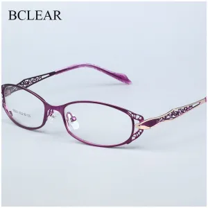 Women's Hollow Out Alloy Flowered Full Rim Eyeglasses 99003