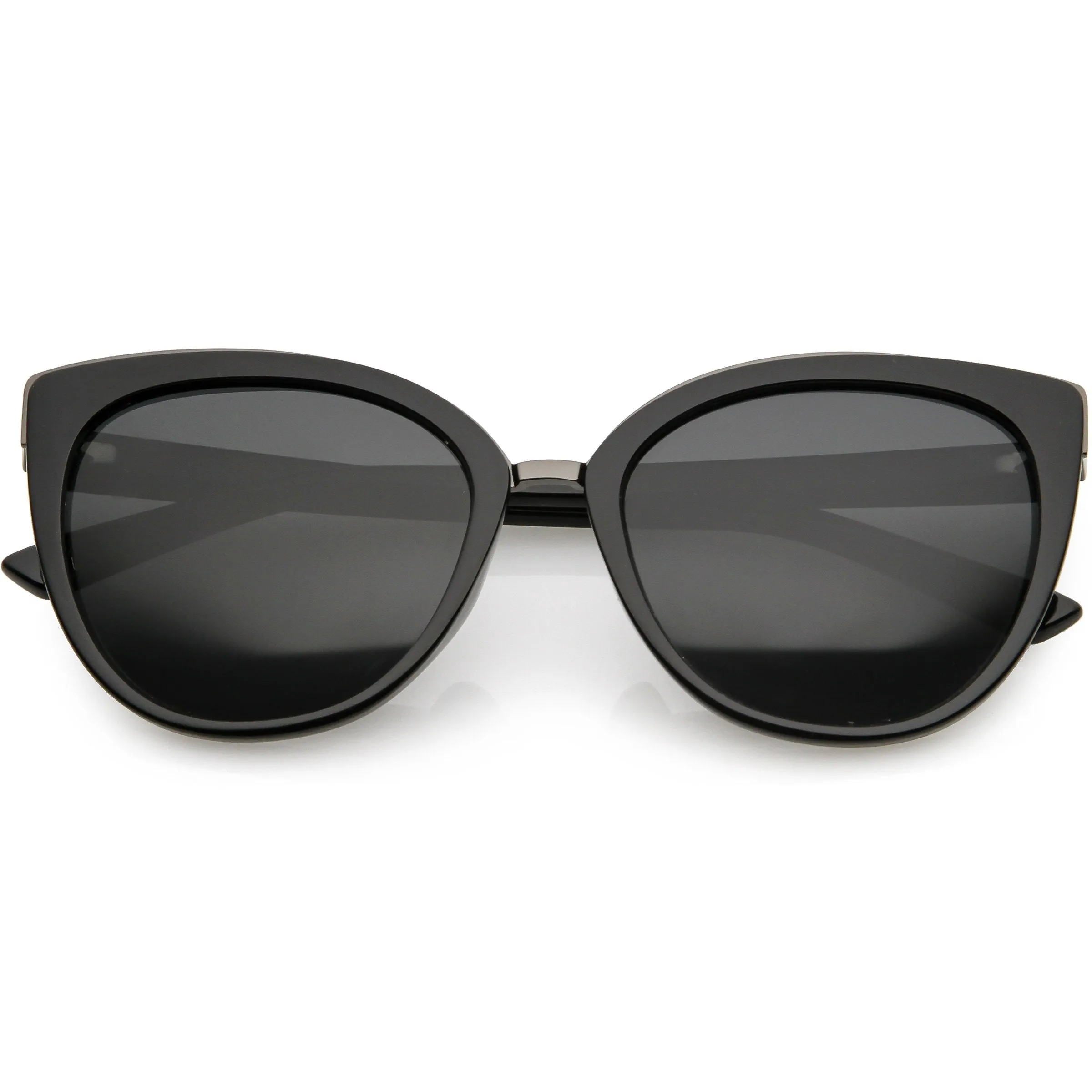 Women's Large Polarized Dual Layer Cat Eye Sunglasses C827